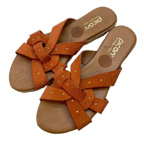 Picon Espadrilles Gorgeous Burnt Orange Color. - Picture 3 of 5